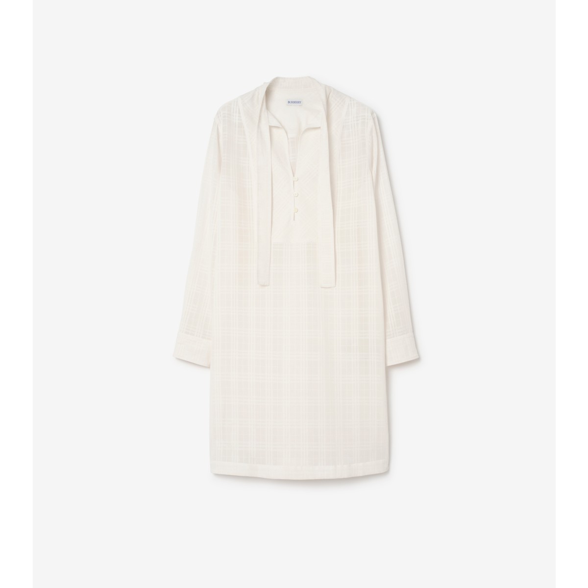  Check Cotton Voile Dress