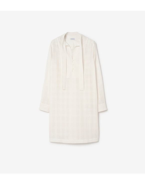 Check Cotton Voile Dress