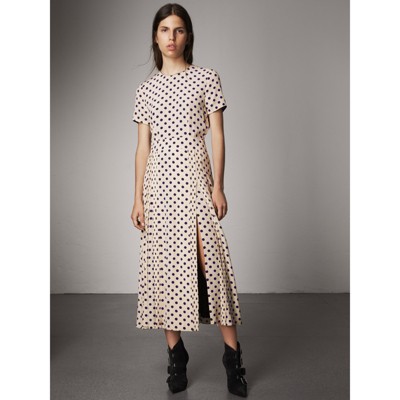 burberry silk dress