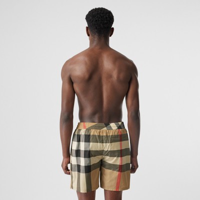 Check Drawcord Swim Shorts in Archive 
