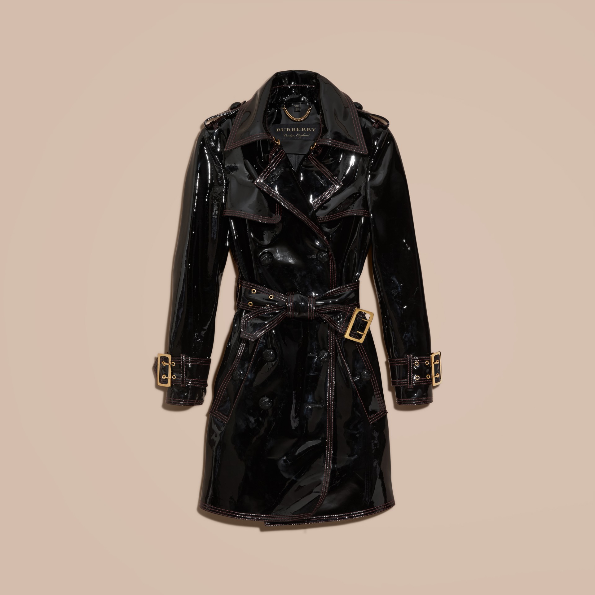 Unlined Patent Leather Trench Coat | Burberry