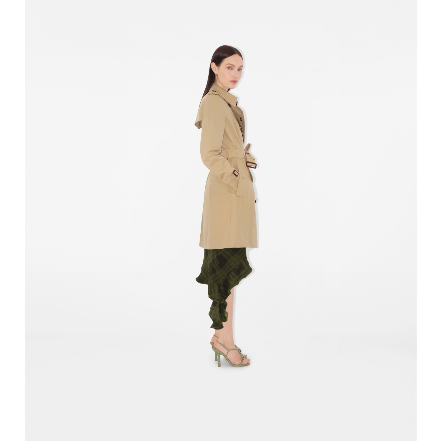 Mid-length Chelsea Heritage Trench Coat in Honey - Women
