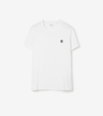 Cotton T-shirt in White - Men | Burberry® Official