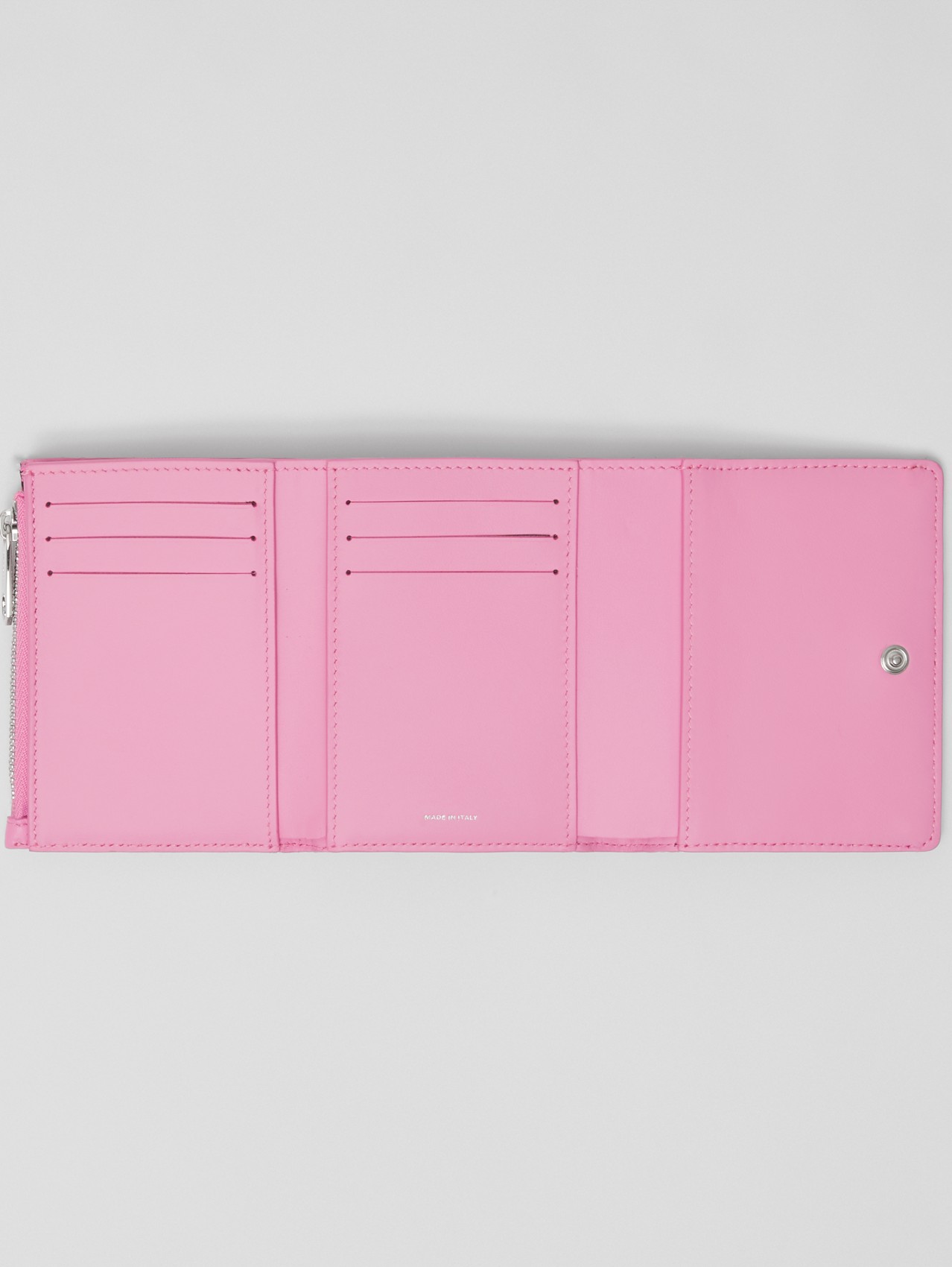 Складной бумажник Lola из кожи ягненка, компактный размер in Розовая Примула