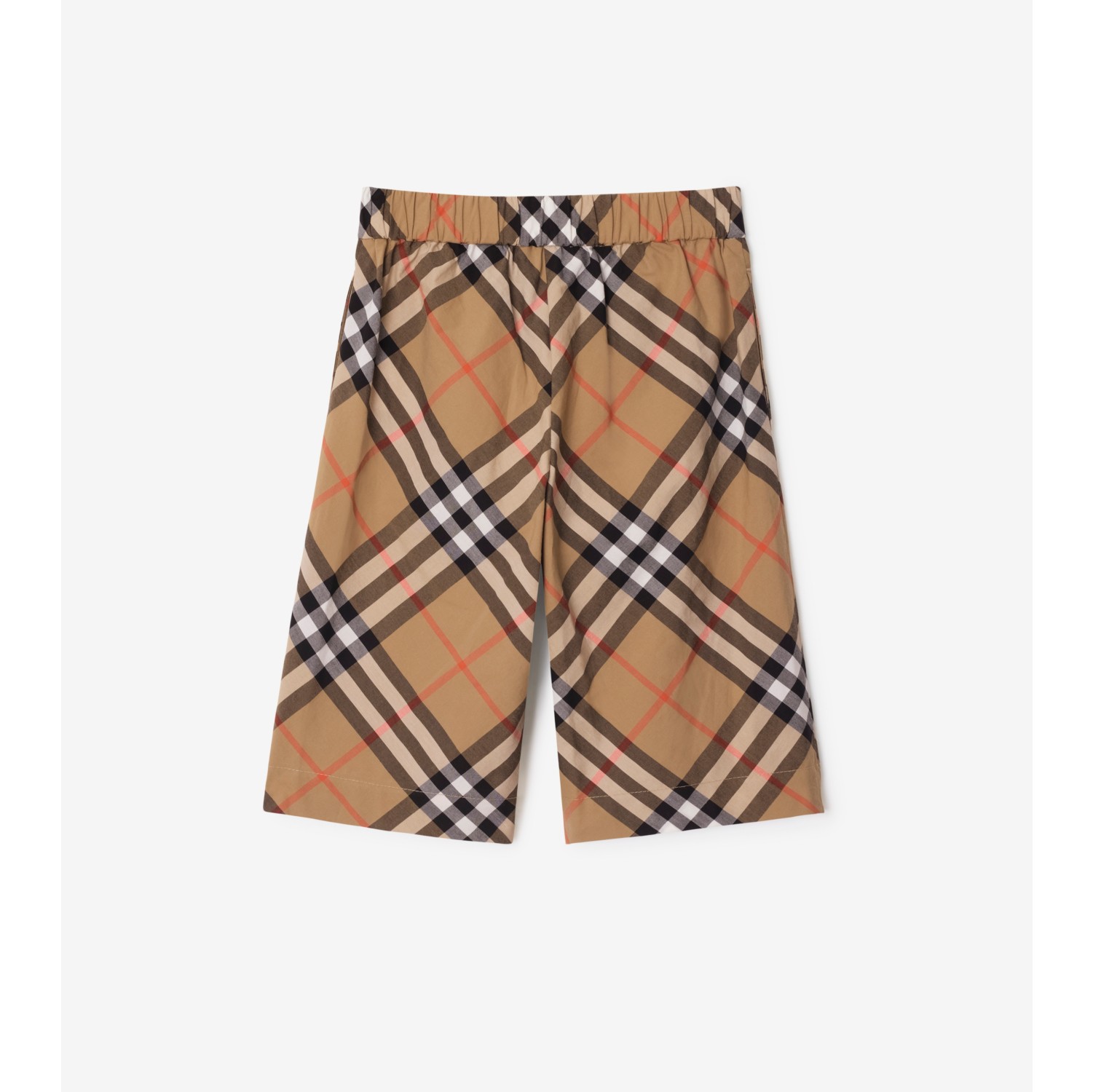 Pantalon en coton Check
