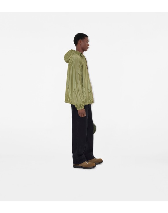 Veste à capuche en nylon avec Check