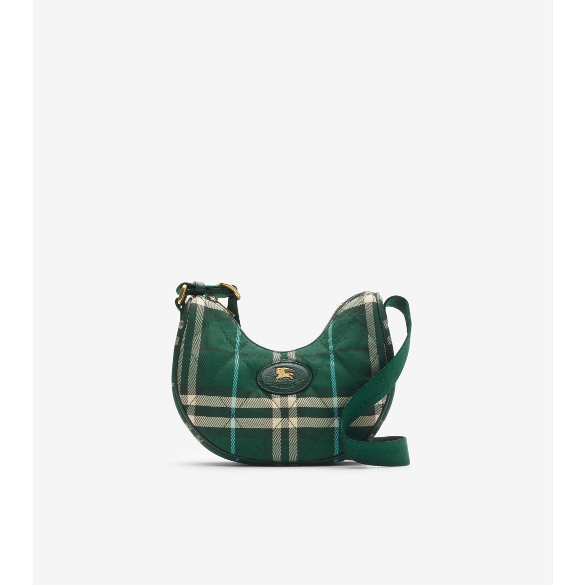  Check Horseshoe Crossbody Bag​