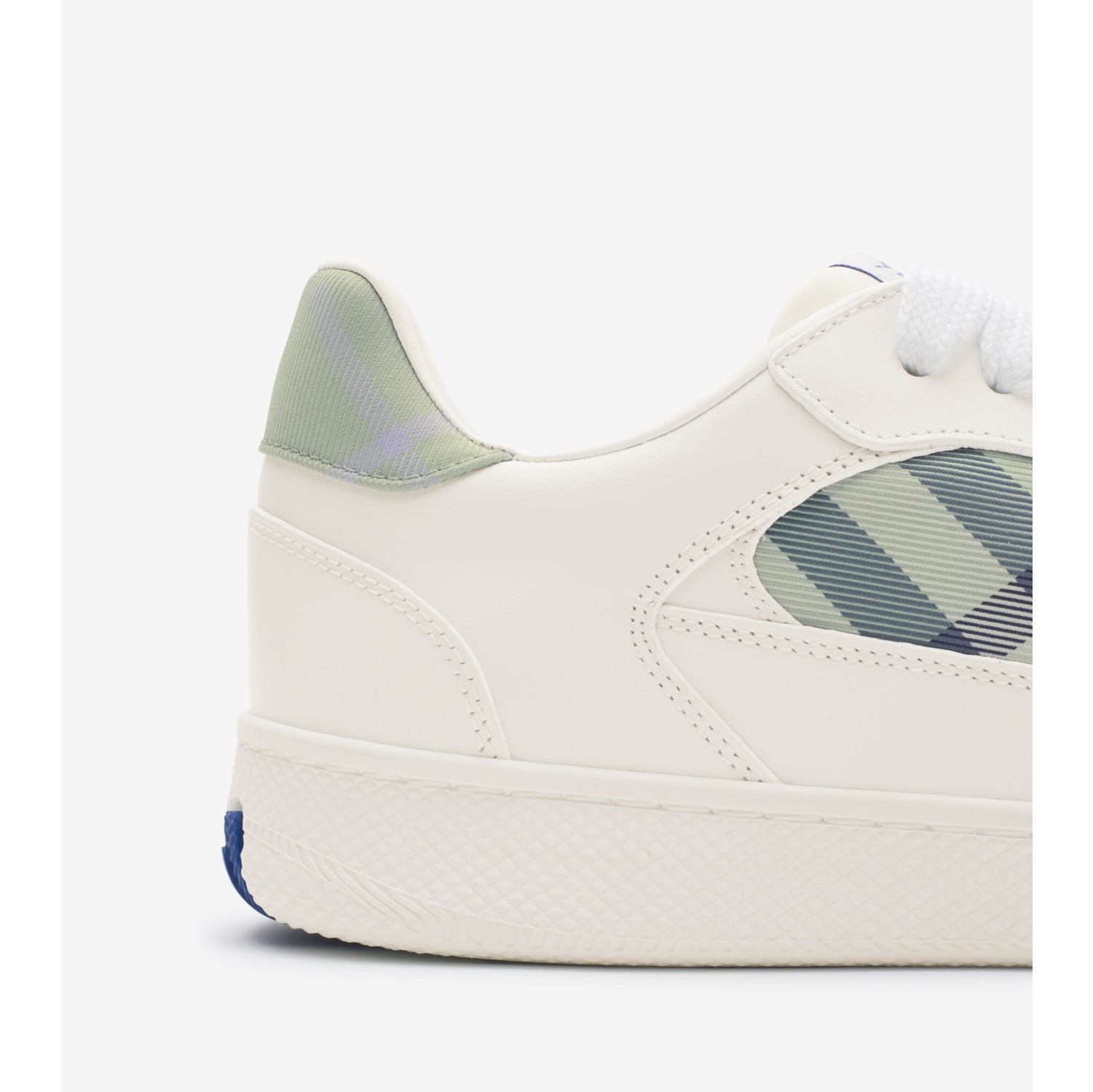 Leather and Check Terrace Sneakers​