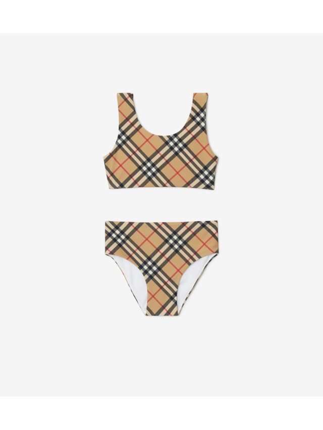 Burberry 2025 girls swimwear