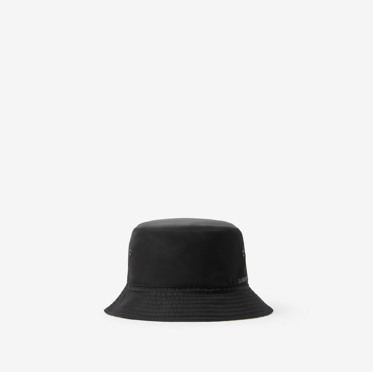 双面两用渔夫帽 (黑色 / 典藏米色) | Burberry® 博柏利官网