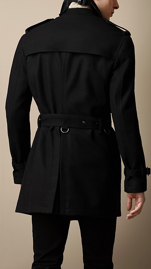 Mid-Length Wool Cashmere Trench Coat | Burberry