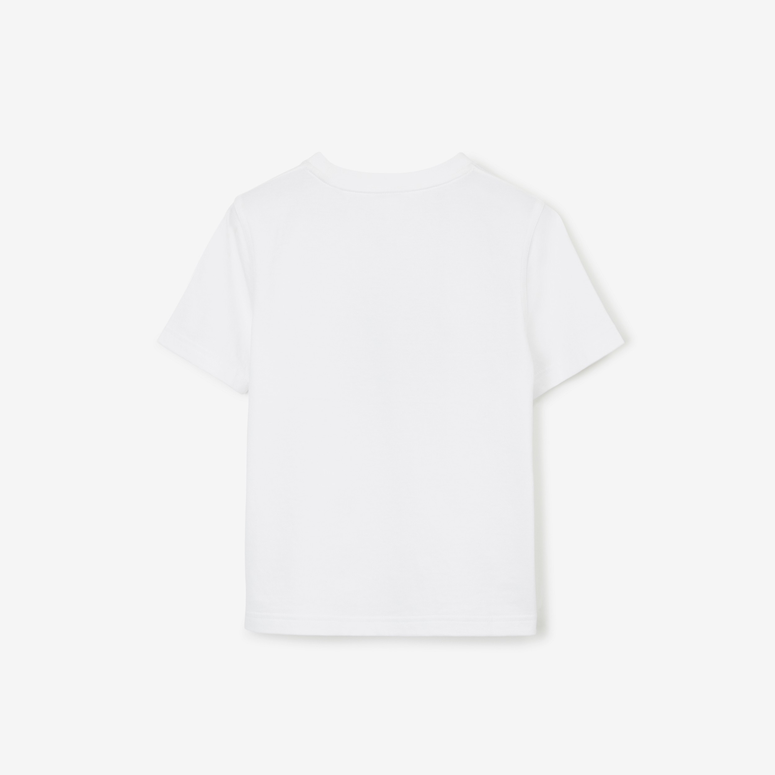 Thomas Bear Print Cotton T-shirt in White | Burberry® Official - 2