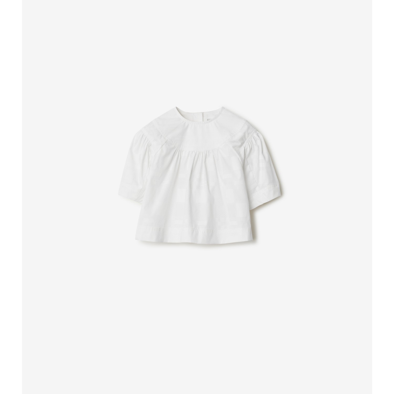 Stretch Cotton Blouse in White | Burberry® Official