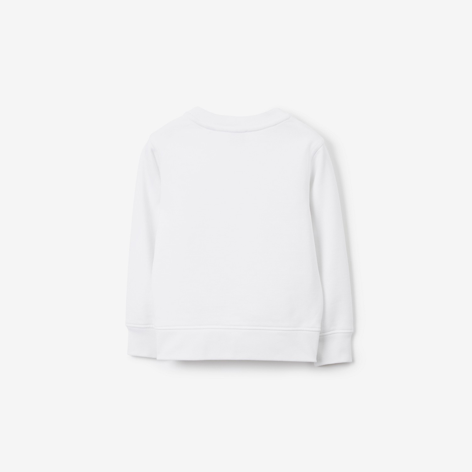 Thomas Bear Print Cotton Sweatshirt in White | Burberry® Official
