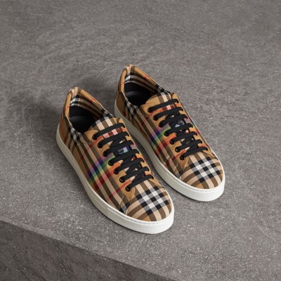 burberry check sneakers