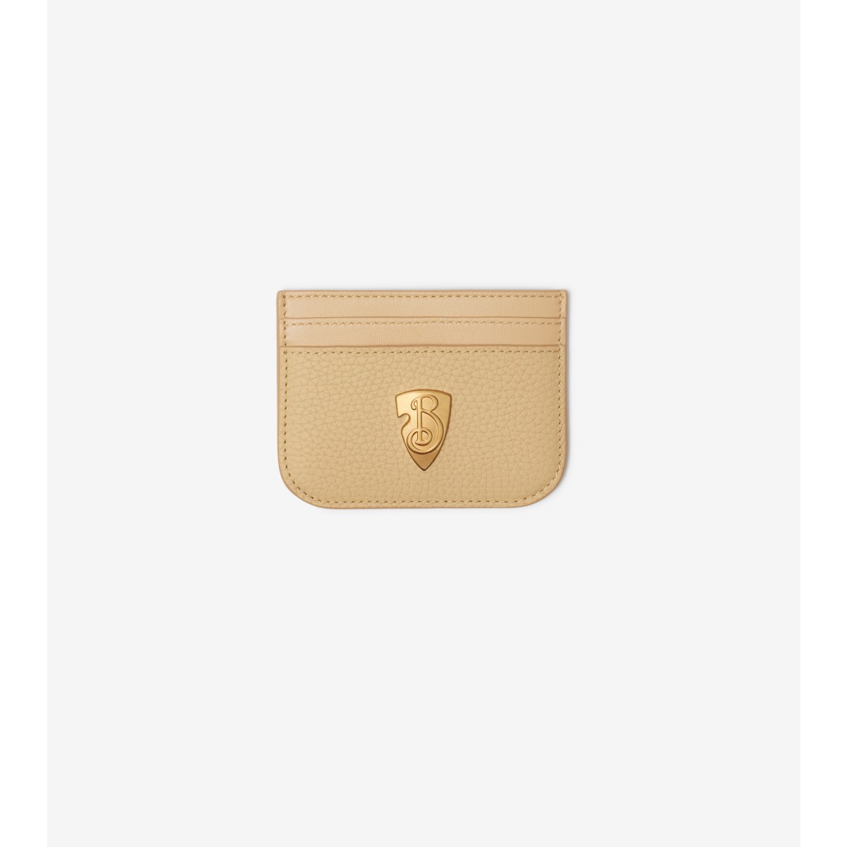 Burberry B Shield Card Case In Sand