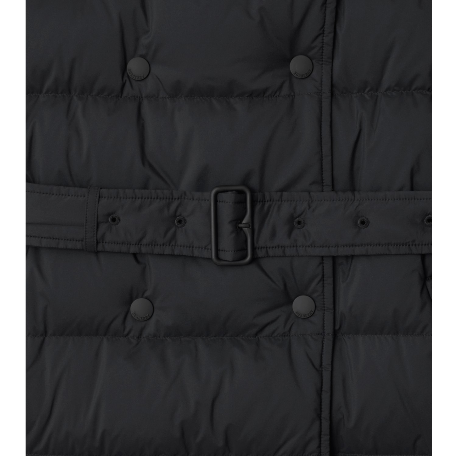 Mid-length Nylon Hooded Puffer Coat in Black - Women | Burberry® Official