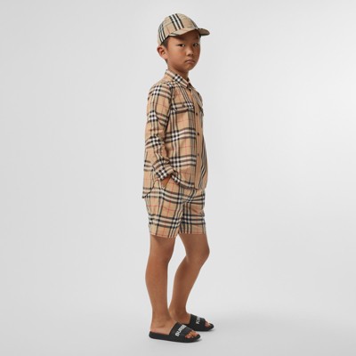 burberry vintage check shorts