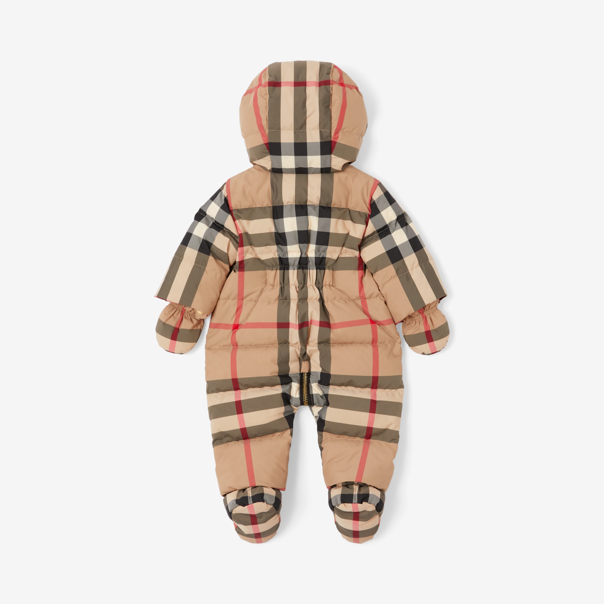 Check Water-resistant Puffer Suit in Archive Beige - Children | Burberry® Official - 2