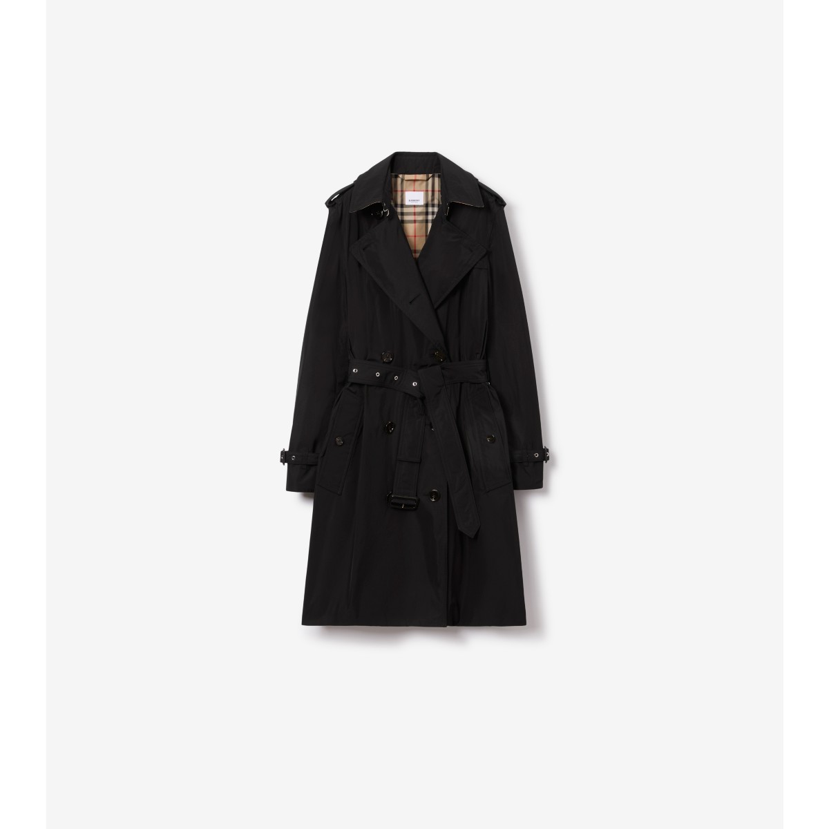  Check Mid-length Lightweight Kensington Trench Coat