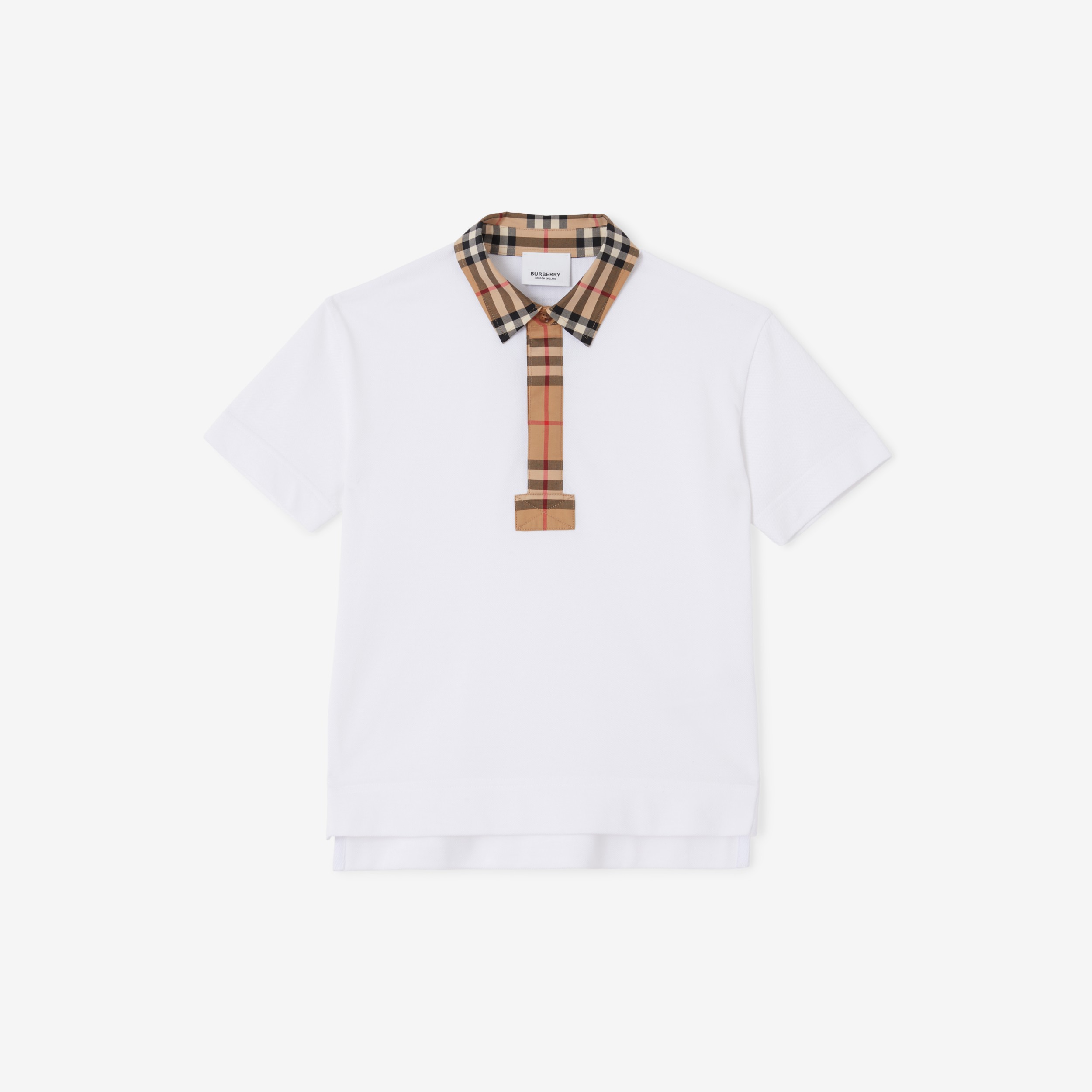 white burberry polo