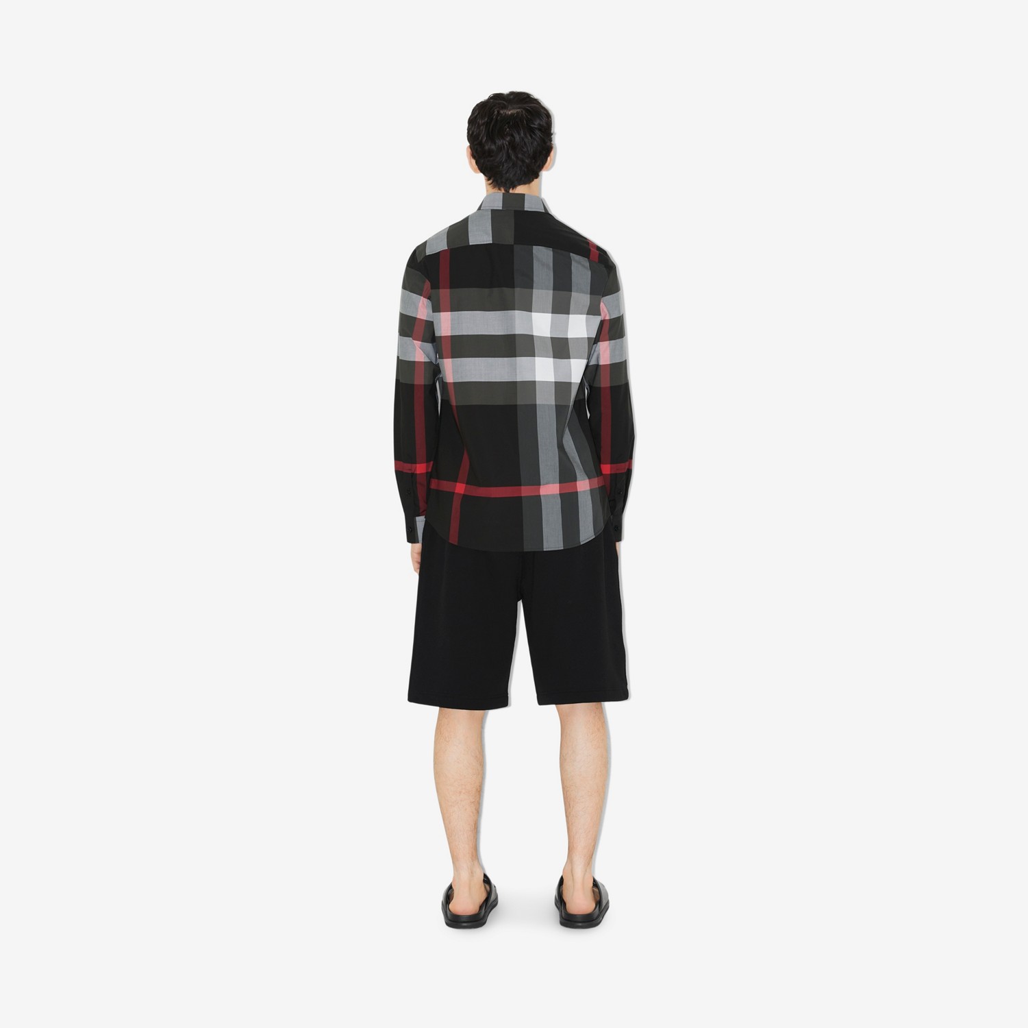 Camicia in cotone Check (Charcoal) - Uomo | Sito ufficiale Burberry®