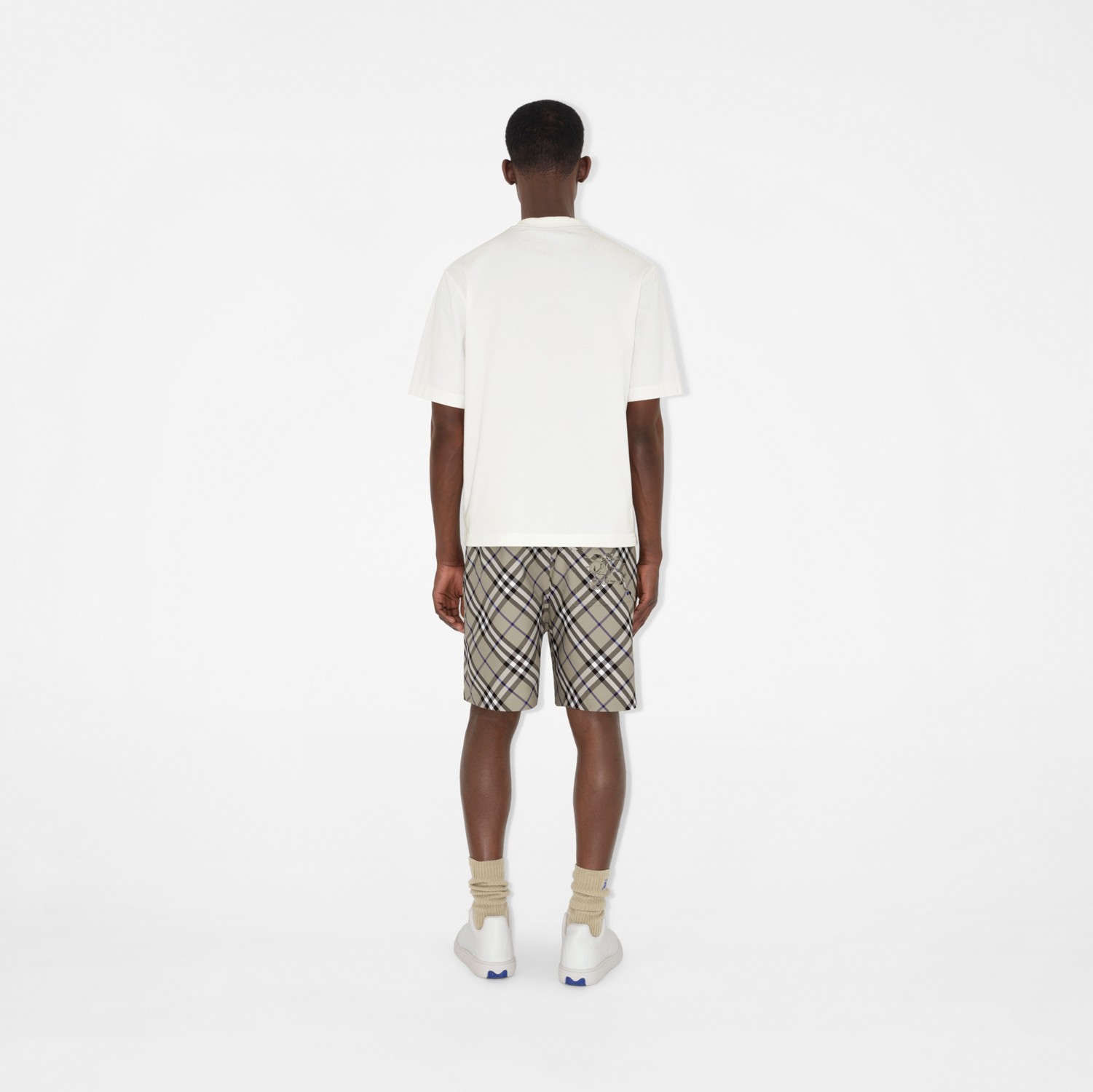 チェック ショートパンツ (ライケン) - メンズ | Burberry®公式 チェック ショートパンツ (ライケン) - メンズ | Burberry®公式
