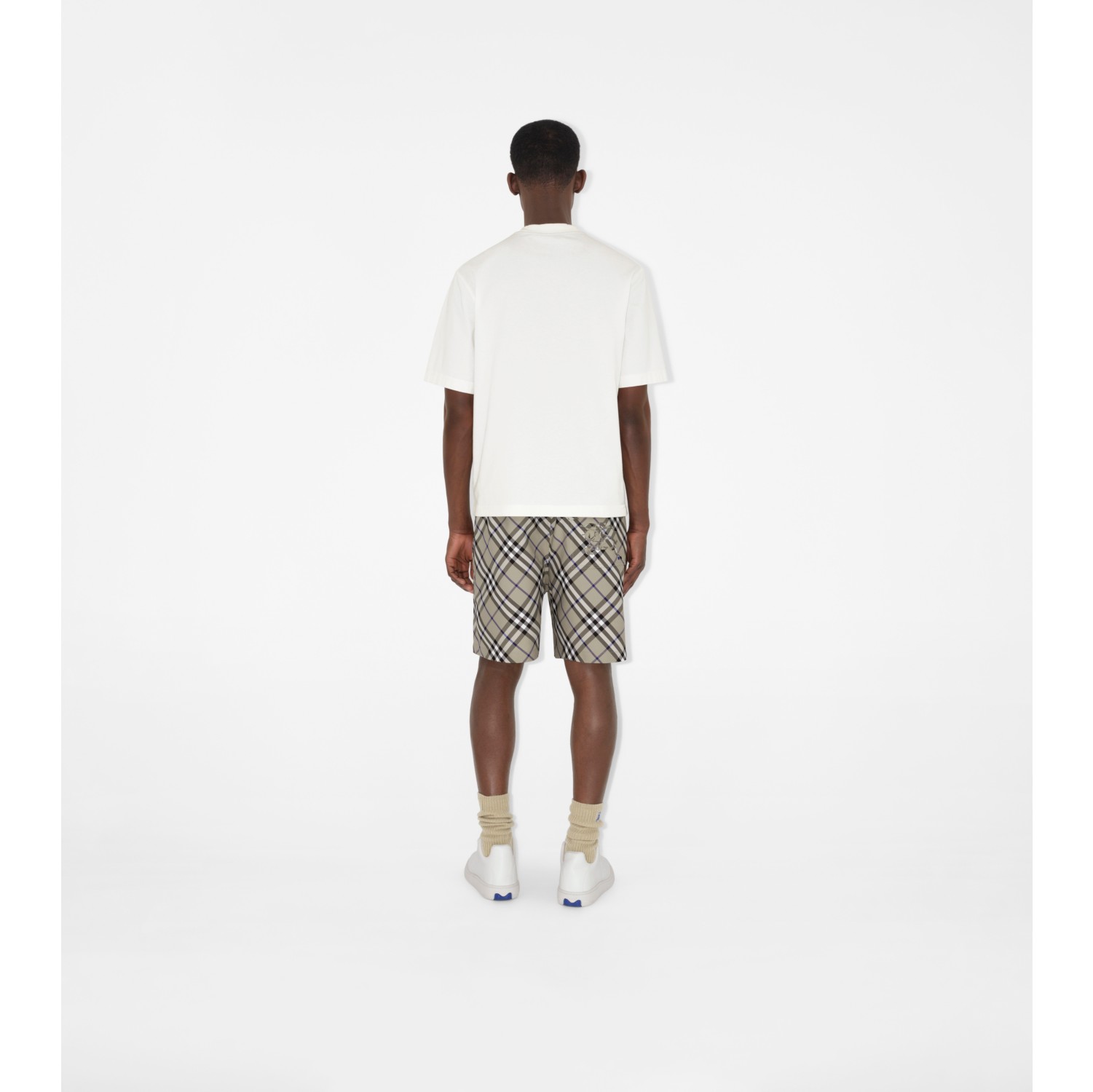 Burberry check shorts best sale