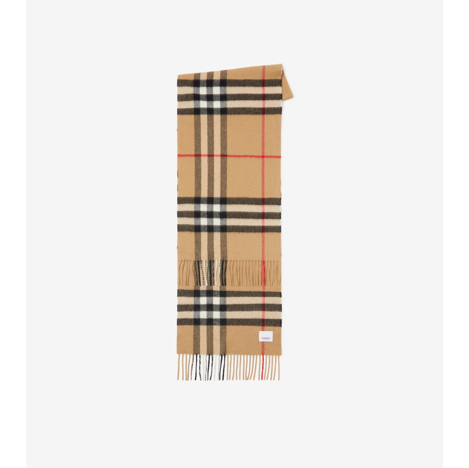 チェック カシミアスカーフ (アーカイブベージュ) | Burberry®公式サイト