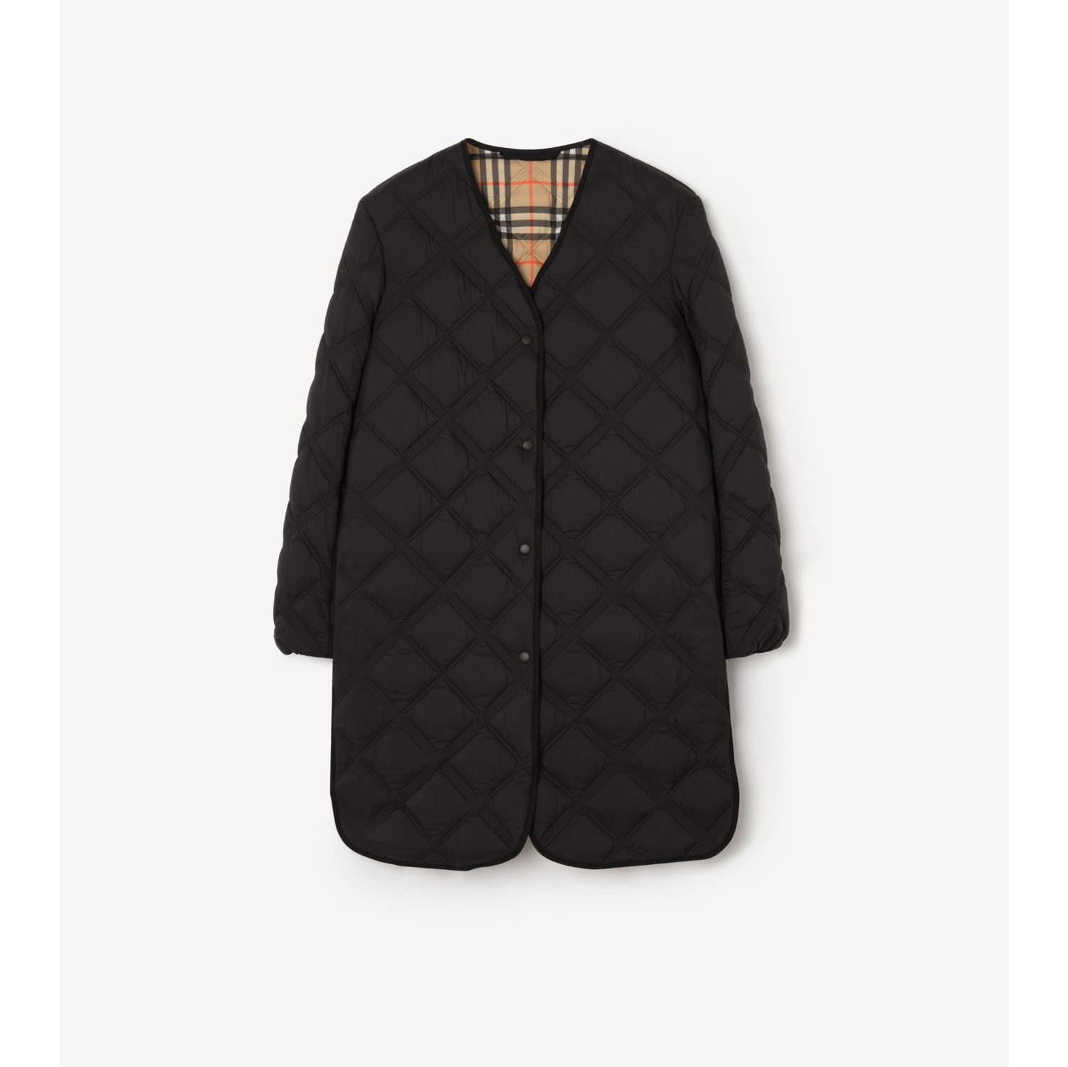 Quilted Nylon Ashfields Coat with Gilet