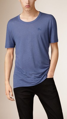 linen blend jersey t-shirt