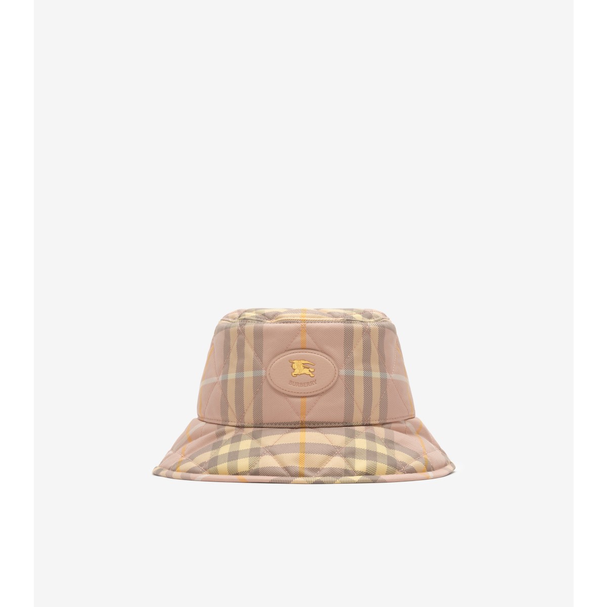  Check Quilted Horseshoe Bucket Hat
