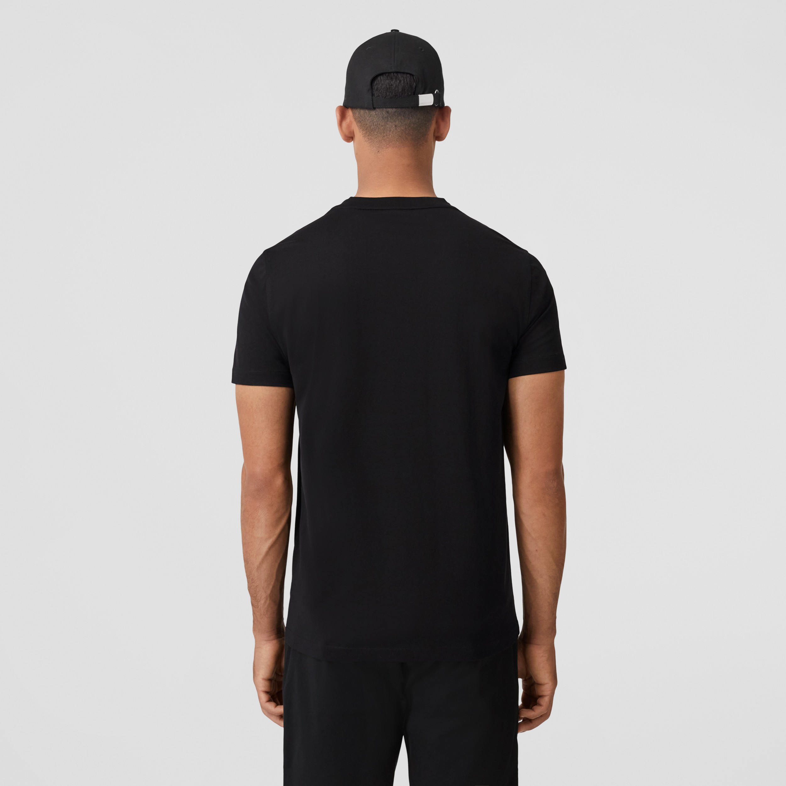 モノグラムモチーフ コットンTシャツ (ブラック) - メンズ | Burberry®公式サイト モノグラムモチーフ コットンTシャツ (ブラック) - メンズ | Burberry®公式サイト