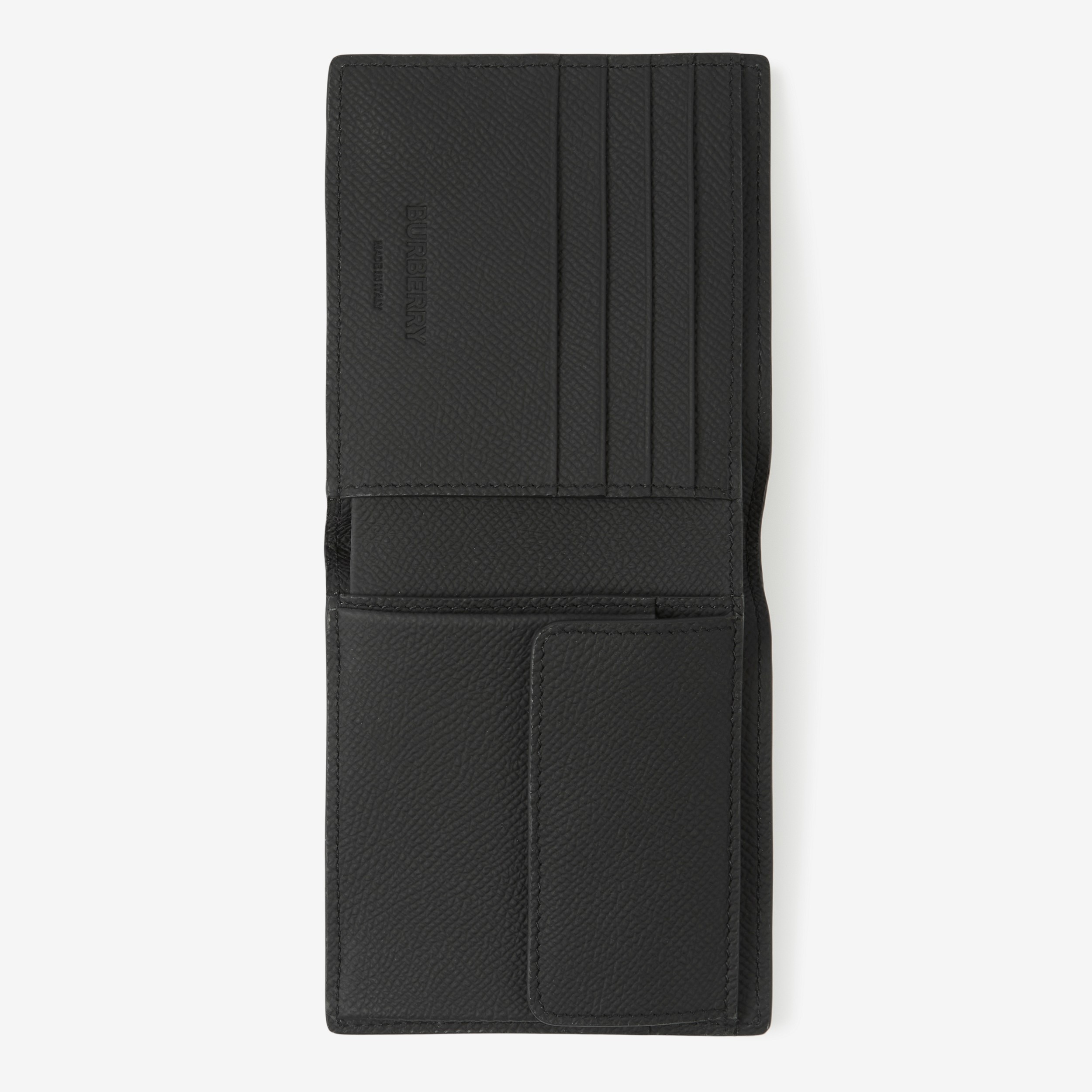 Grainy Leather TB Bifold Coin Wallet in Black/black - Men | Burberry® Official - 4
