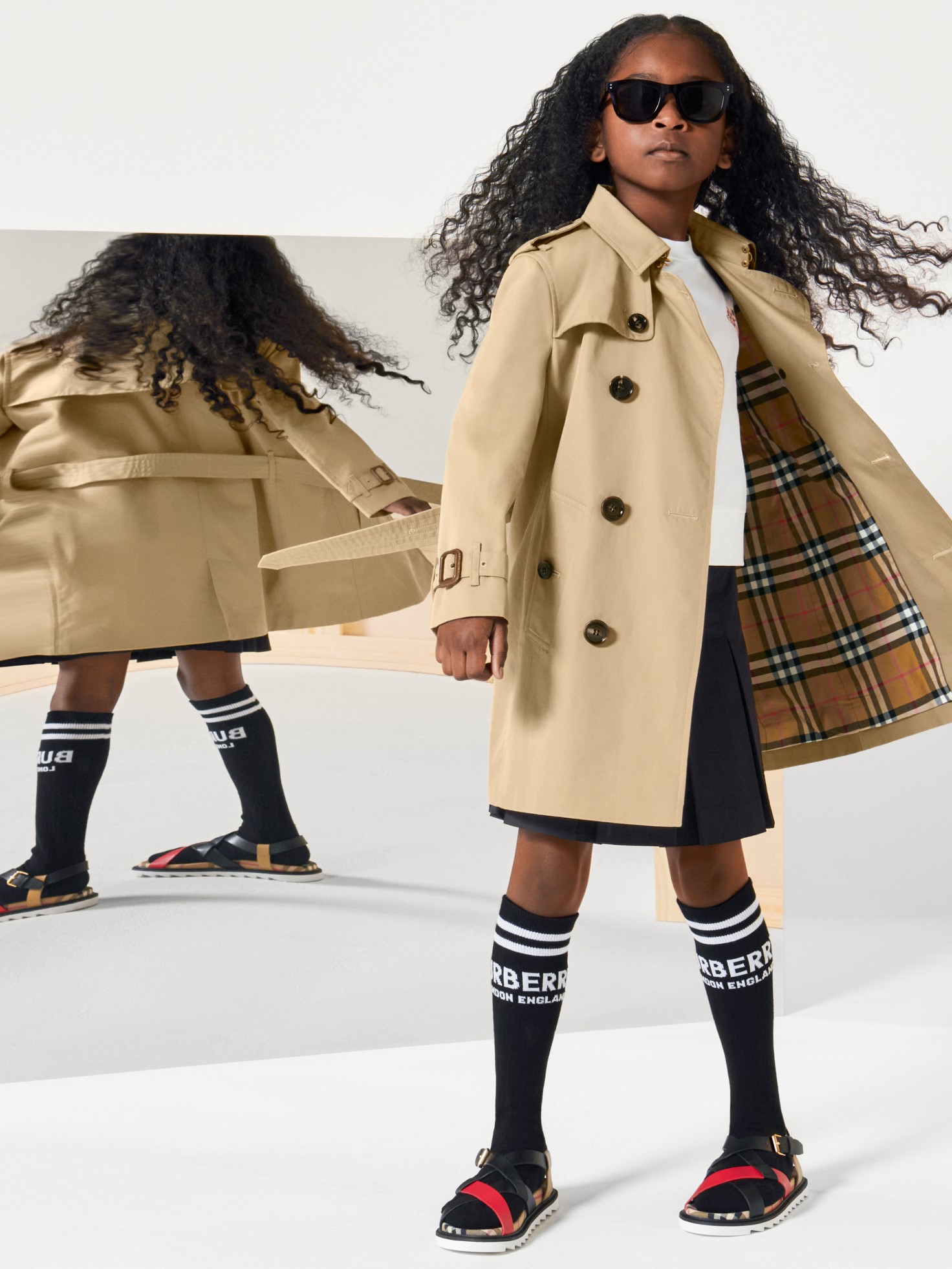 Girls' Designer Trench Coats | Burberry® Official