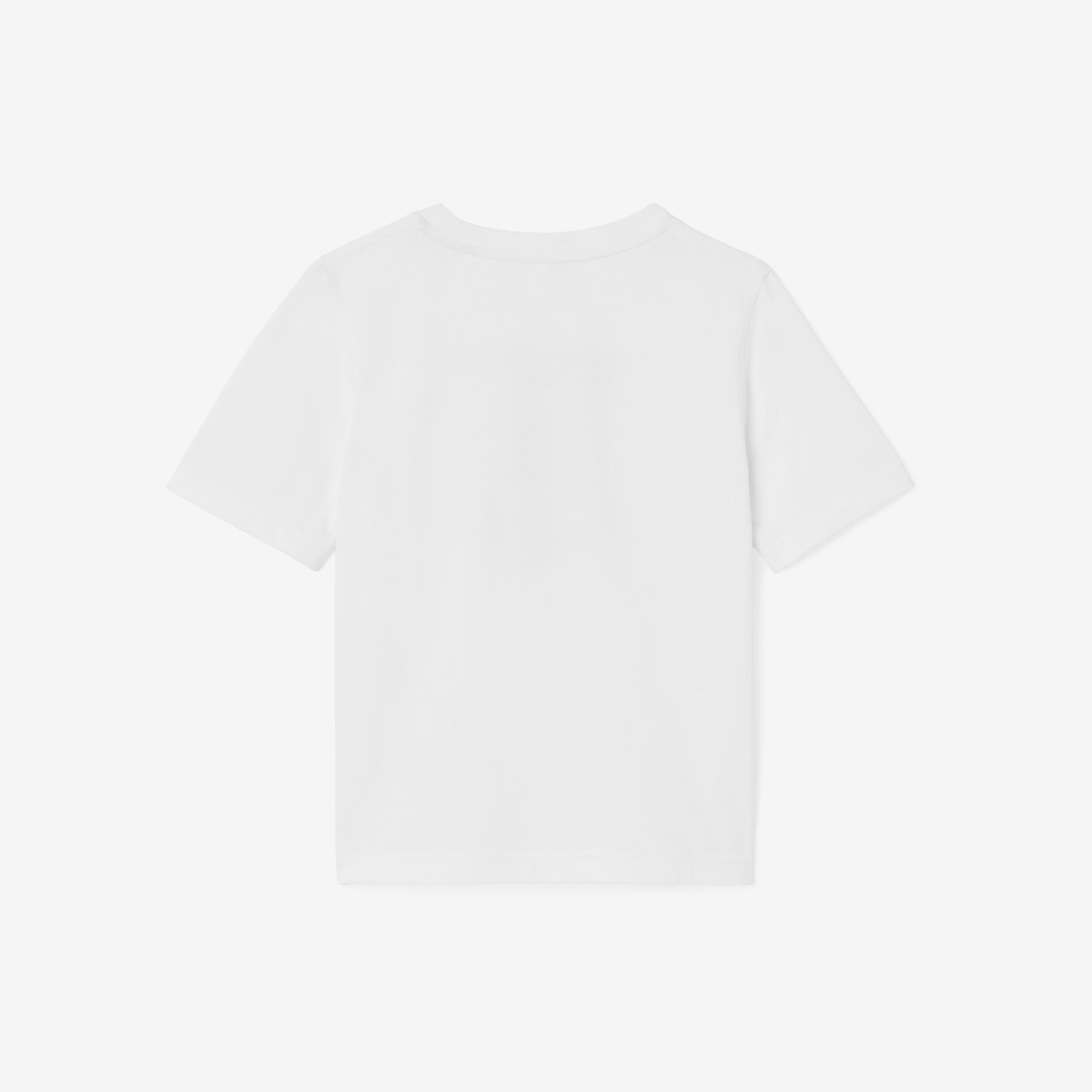 Monogram Motif Cotton T-shirt in White | Burberry® Official - 2
