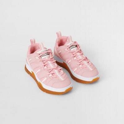 Nylon and Mesh Union Sneakers in Candy 