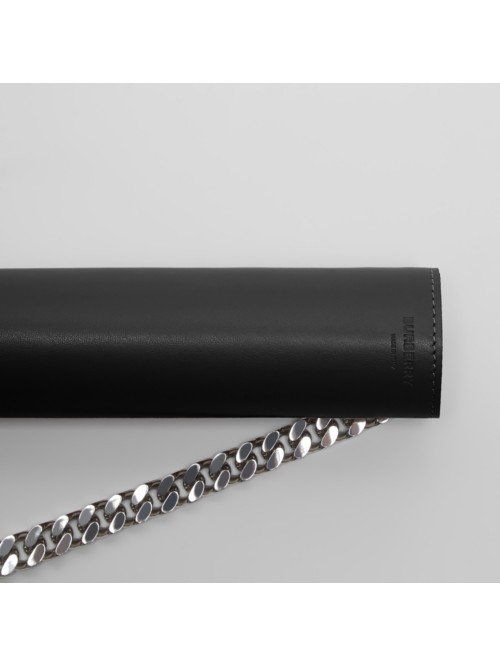 BURBERRY Leather Umbrella Holster with Chain Strap