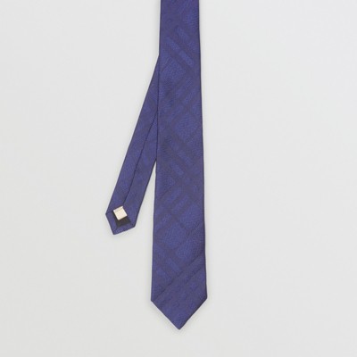 New Classic CHECKS Bleu Jacquard Tissé 100/% Soie Hommes Cravate Cravate