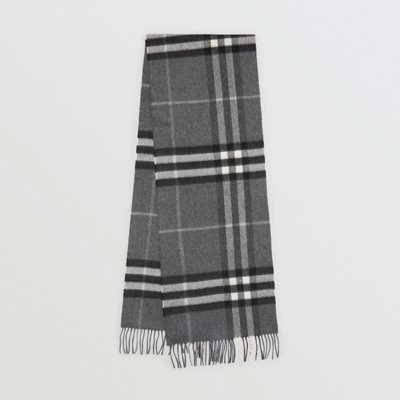 grey cashmere burberry scarf