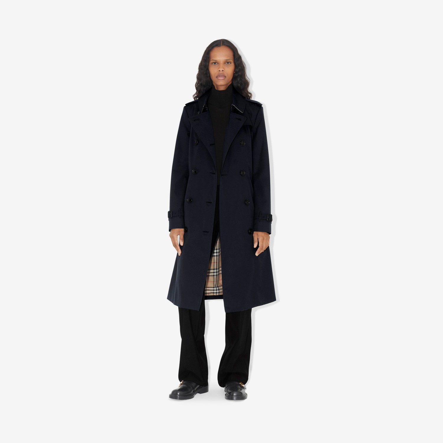 Trench coat Heritage Chelsea (Azul Penumbra) - Mujer | Burberry® oficial