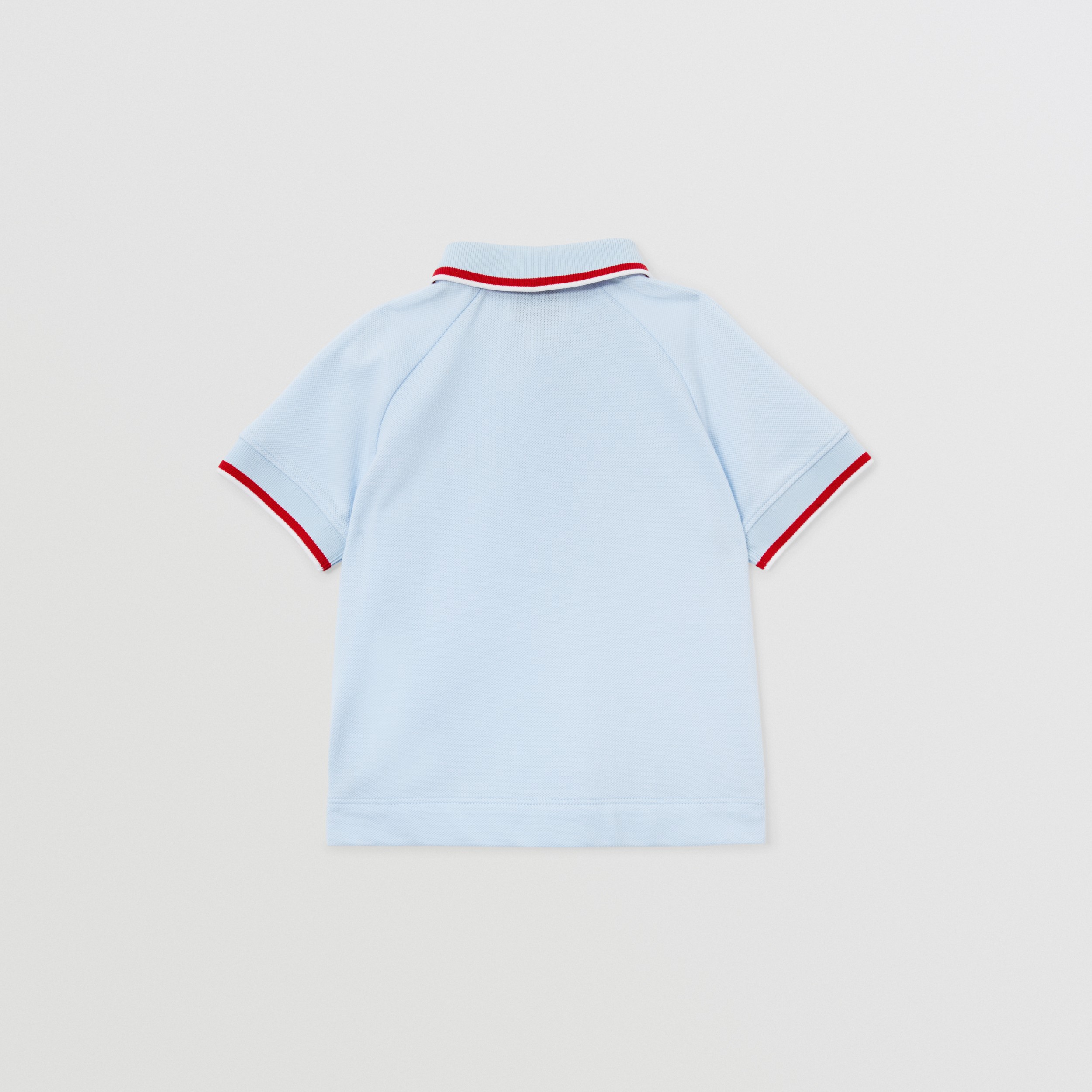 速写徽标印花棉质珠地网眼布 Polo 衫 (浅蓝色) - 儿童 | Burberry® 博柏利官网 - 2