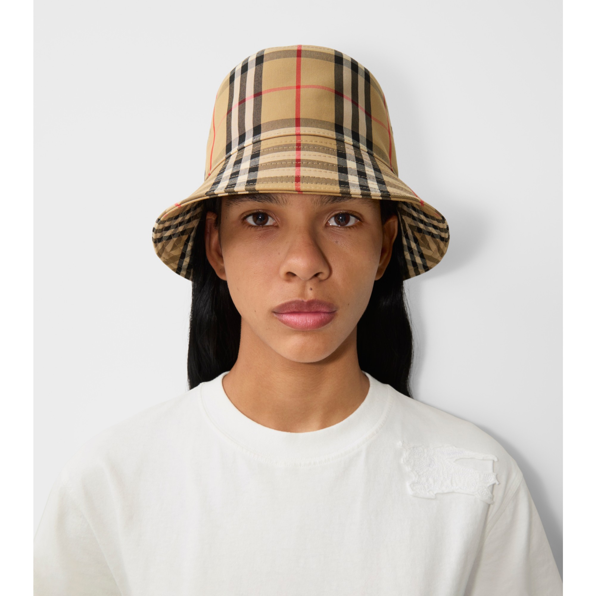 Burberry logo bucket hat online