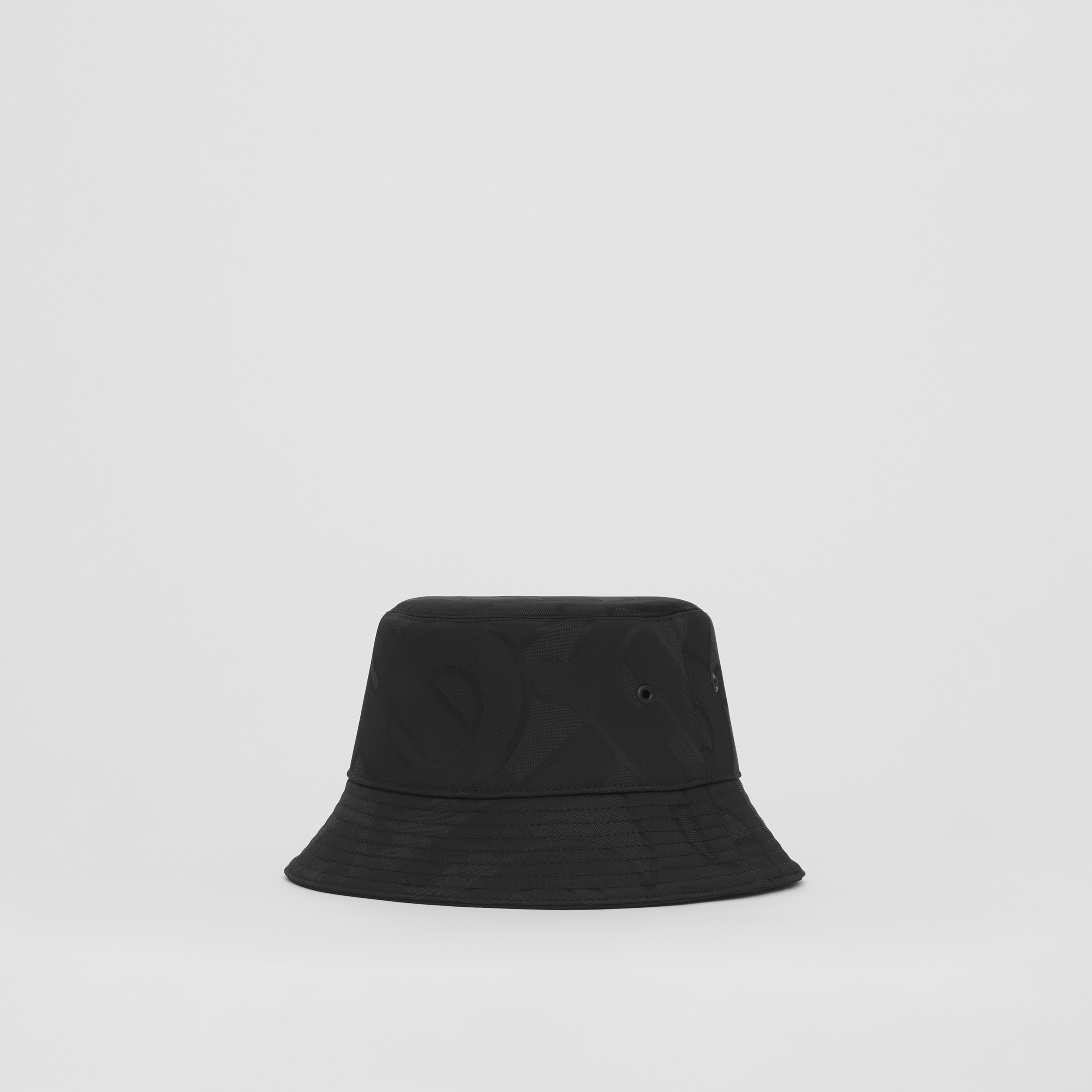 Monogram Jacquard Bucket Hat in Charcoal | Burberry® Official - 4