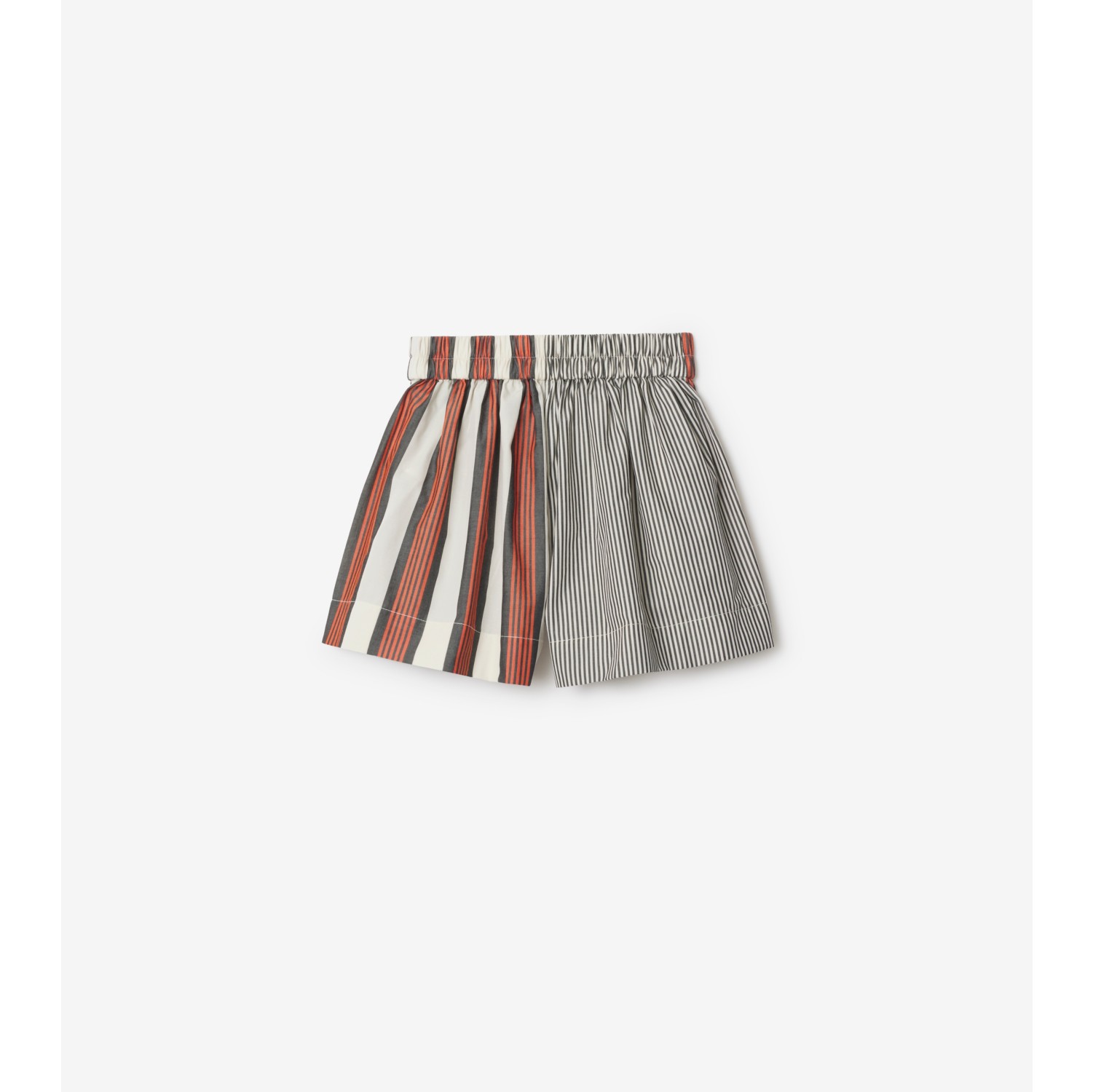 Striped Cotton Shorts