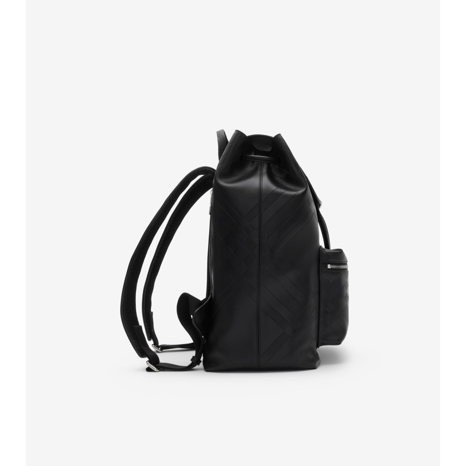 Embossed Check Backpack