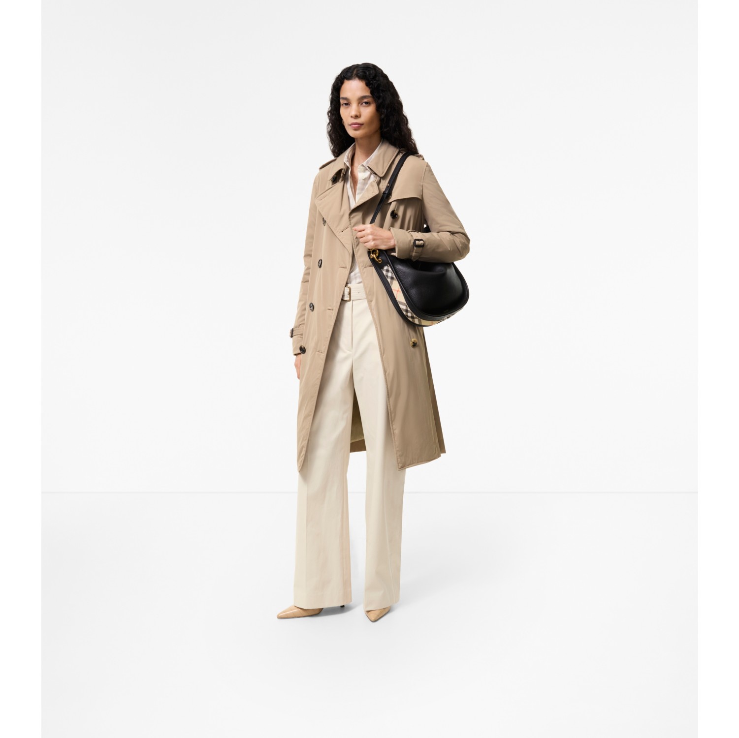 Long Padded Kensington Trench Coat