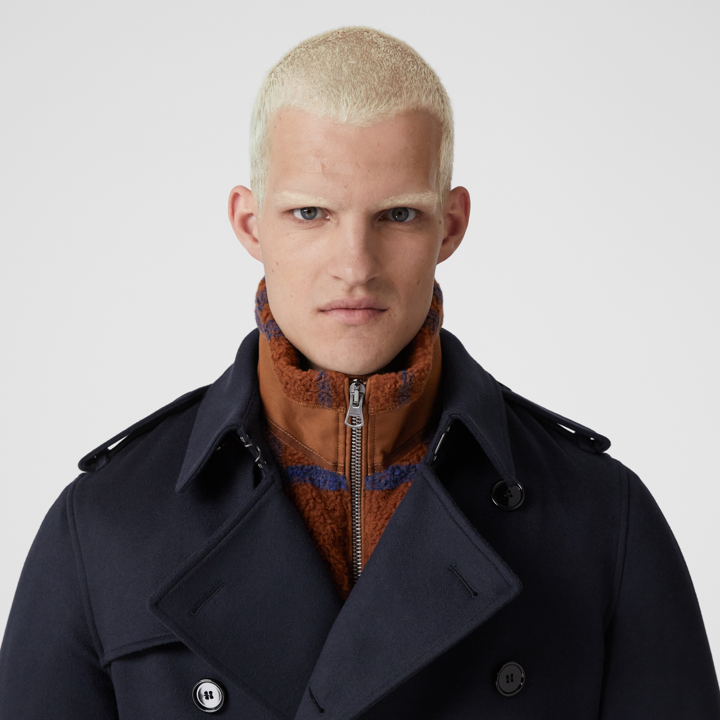 Trench coat Wimbledon in lana e cashmere (Navy Notte) - Uomo | Sito ufficiale Burberry® - 2