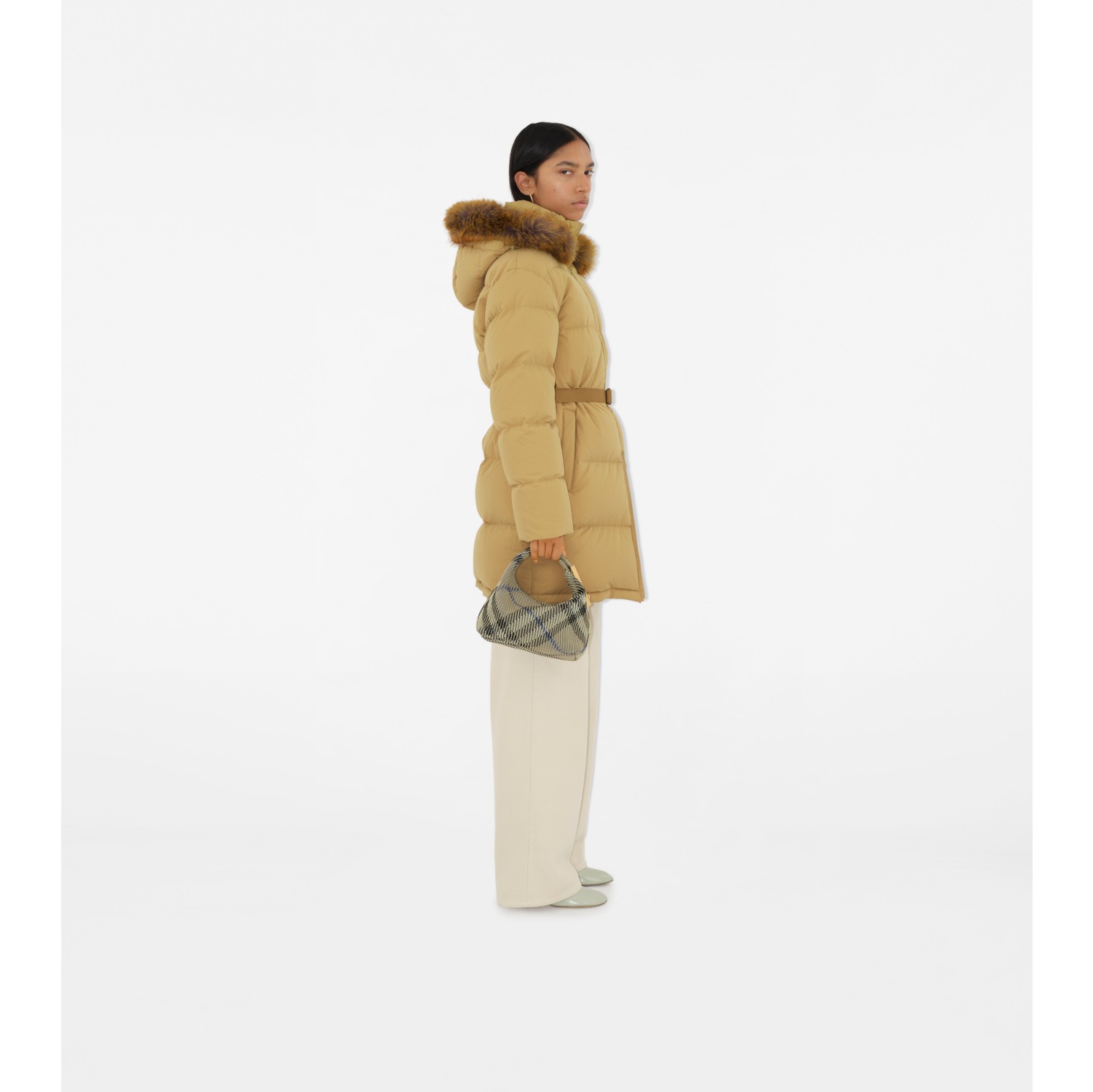 Nylon Puffer Coat