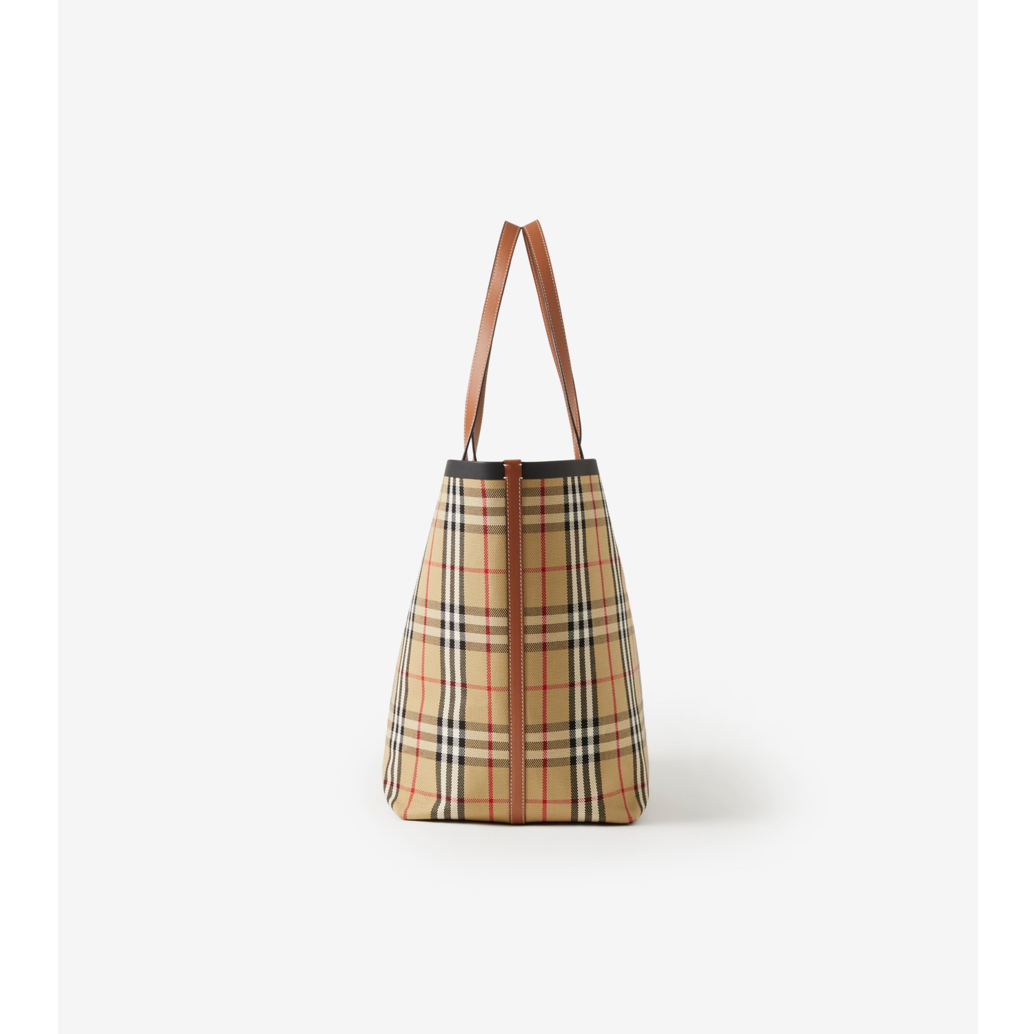 Large London Tote in Briar Brown/black | Burberry® Official